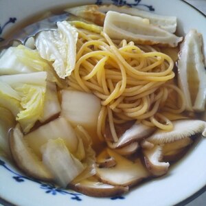 白菜・ちくわ・椎茸入り☆みそラーメン